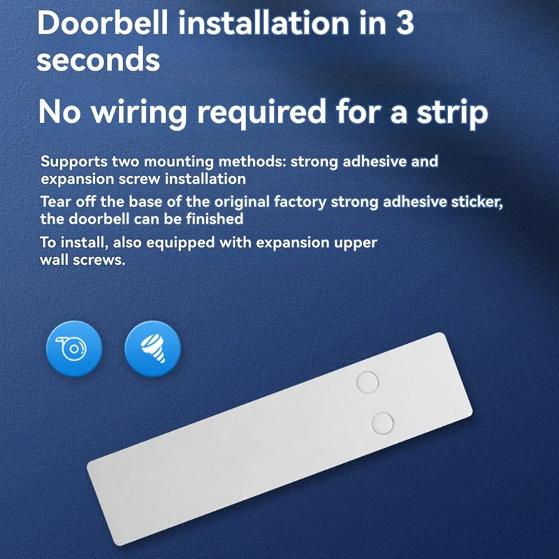 Wireless WIFI Doorbell Video Intercom Door Bell With Camera 2MP Smart Home For Security Protection PIR Motion Detection