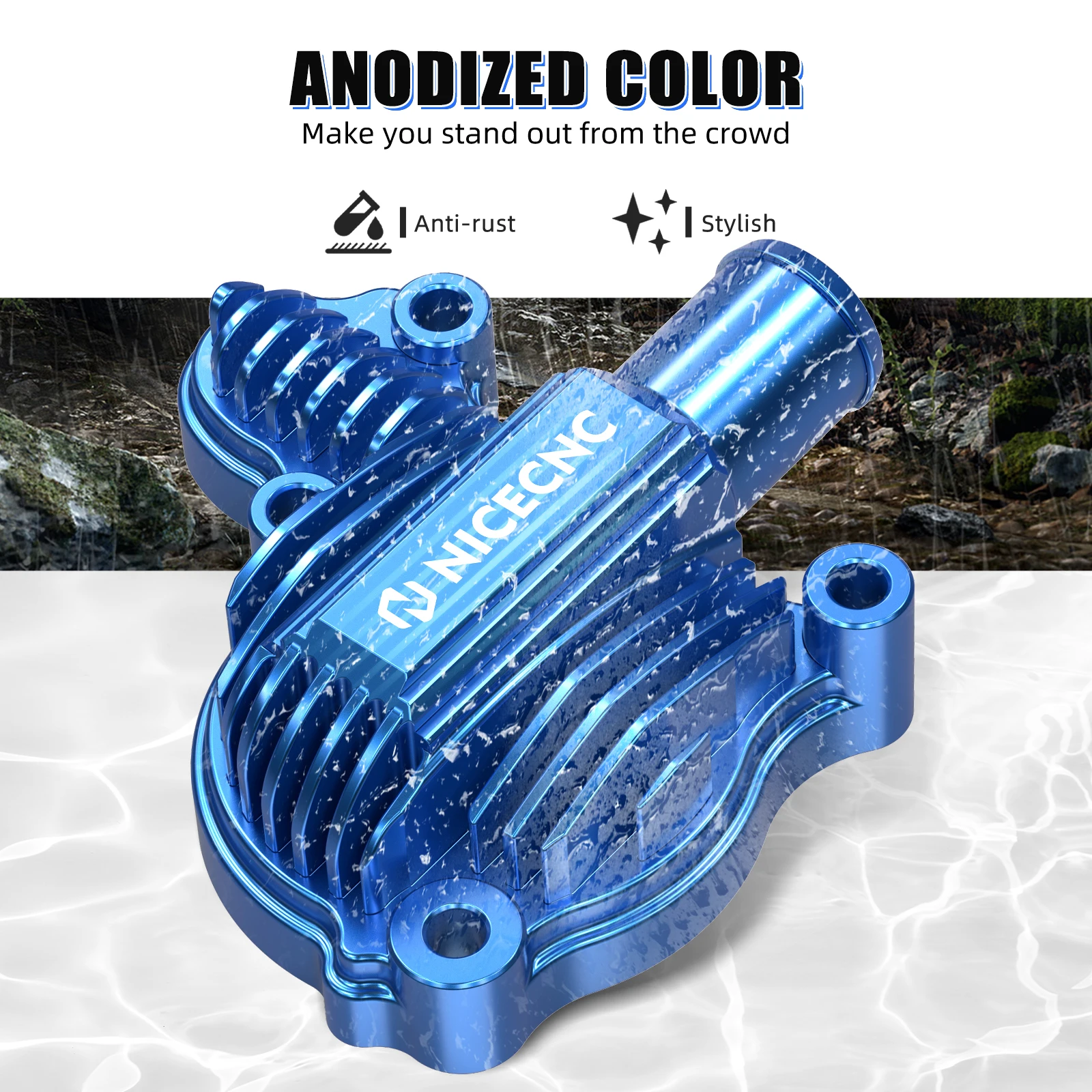 

NICECNC ATV Billet Aluminum Water Pump Cover For Yamaha YFZ450R 2009-2022 YFZ450R SE 2009 2015 2018 2022 YFZ450X 2010-2011