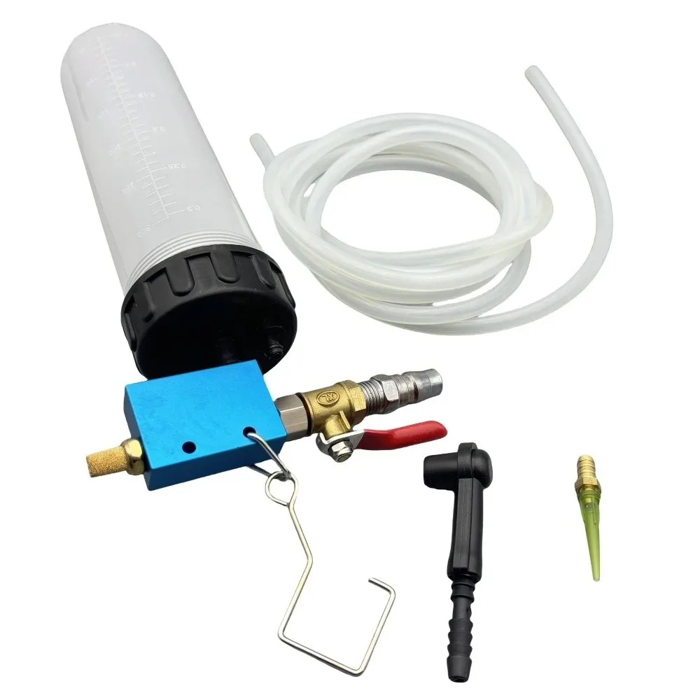300ml Brake Fluid Extractor 1/4in Air Quick Plug Universal Clutch Fluid Bleeder Power Steering Oil Changer Brake Fluid Change