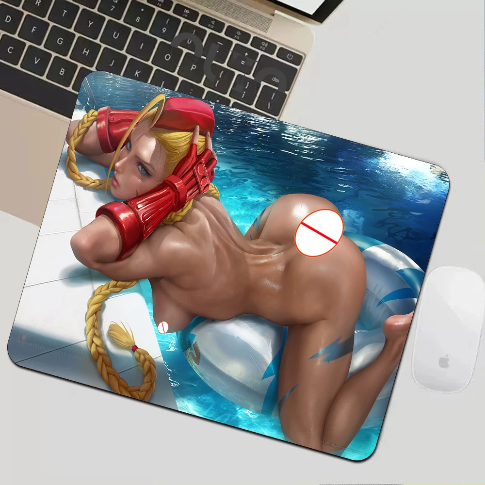 

Street Fighter Sexy Girls Mousepad Big Tits Big Ass Small Mouse Pad Computer Table Carpet Pc Gamer Keyboard Desk Mat Lock Edge