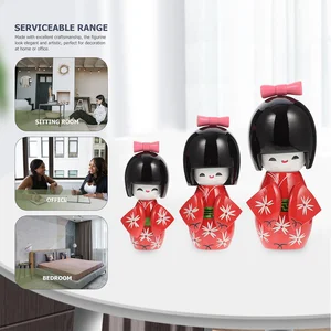 Cửa hàng trang trí cửa hàng Sushi Phụ kiện nhà phụ kiện Gueixa Nhật Bản Kimono Asian Đồ chơi Kabuki Hình búp bê sứ 10 Doanh số chính của Nhật Bản Geisha - №8