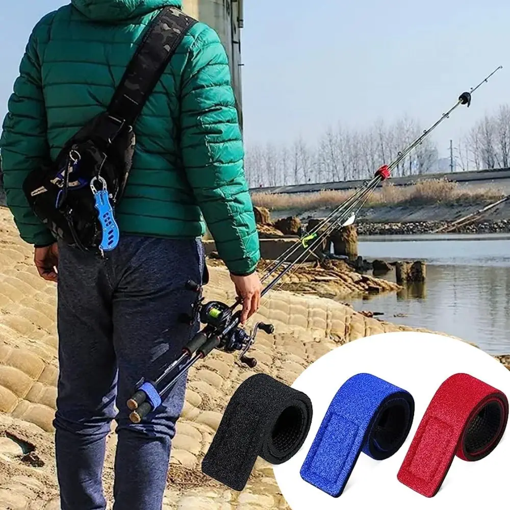 Fishing Tools Accessory Fishing Rod Tie Holders Straps Outdoor Fishing Tackle Loop Cable Cord Ties Belt Fishing Equipment