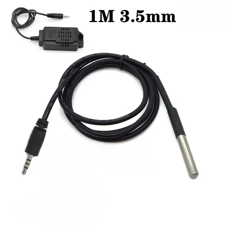 Waterproof DS18b20 2.5/3.5mm headphone head audio frequency cable tuya WIFI Zigbee control temperature device temperature sensor