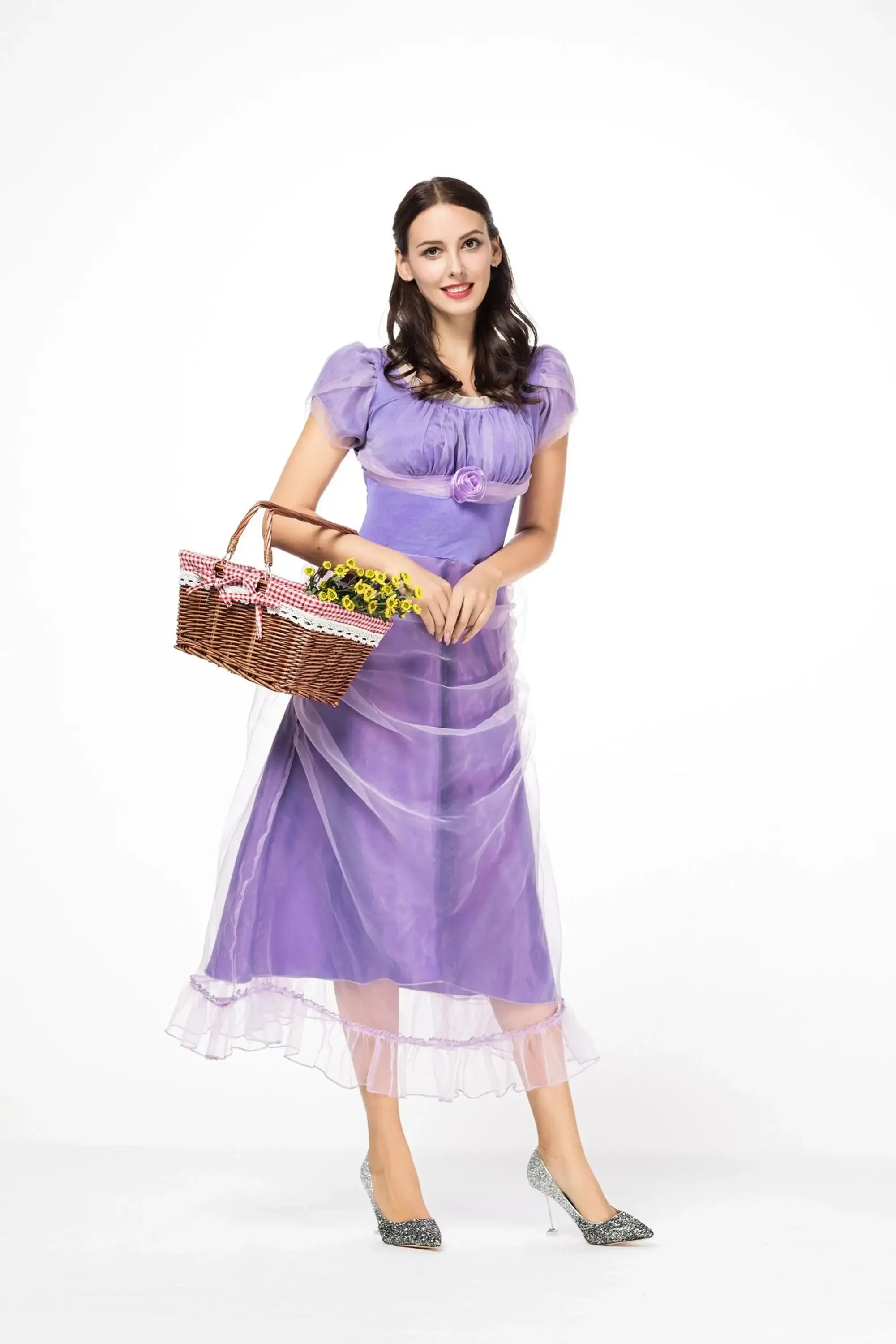 Fairy Tales The Nutcracker And The Four Realms Princess Clara Cosplay Costume Adult Princess Purple Dress Princess Costume