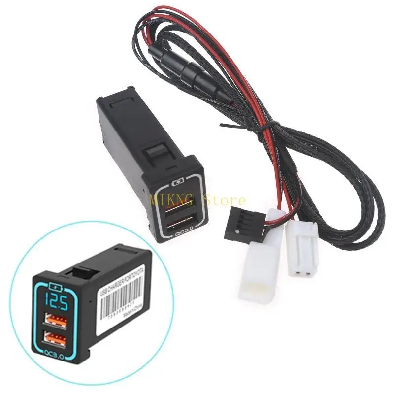

Dual USB QC3.0 CAR Зарядное устройство светодиодное вольтметр дисплей универсальный телефон Автомобиль лучшая продажа