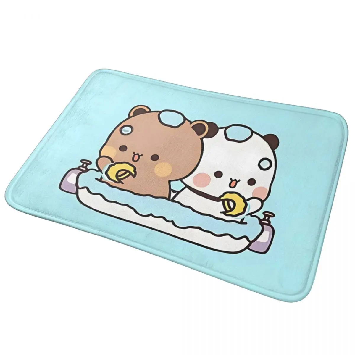 Take A Bath Bath Mat Bubu and Dudu Anime Protective Toilet Mat Kitchen Shower Door Non-slip Foot Mat Graphic Bathroom Carpet