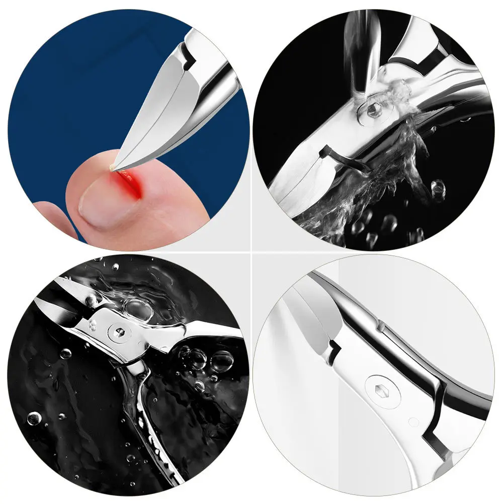 ชุดตัดเล็บสแตนเลส 1 ชุด พร้อมที่ตัดหนังกำพร้า สำหรับตัดหนังที่ตายแล้ว อุปกรณ์ทำเล็บเท้า ดูแลเล็บและหนังกำพร้า