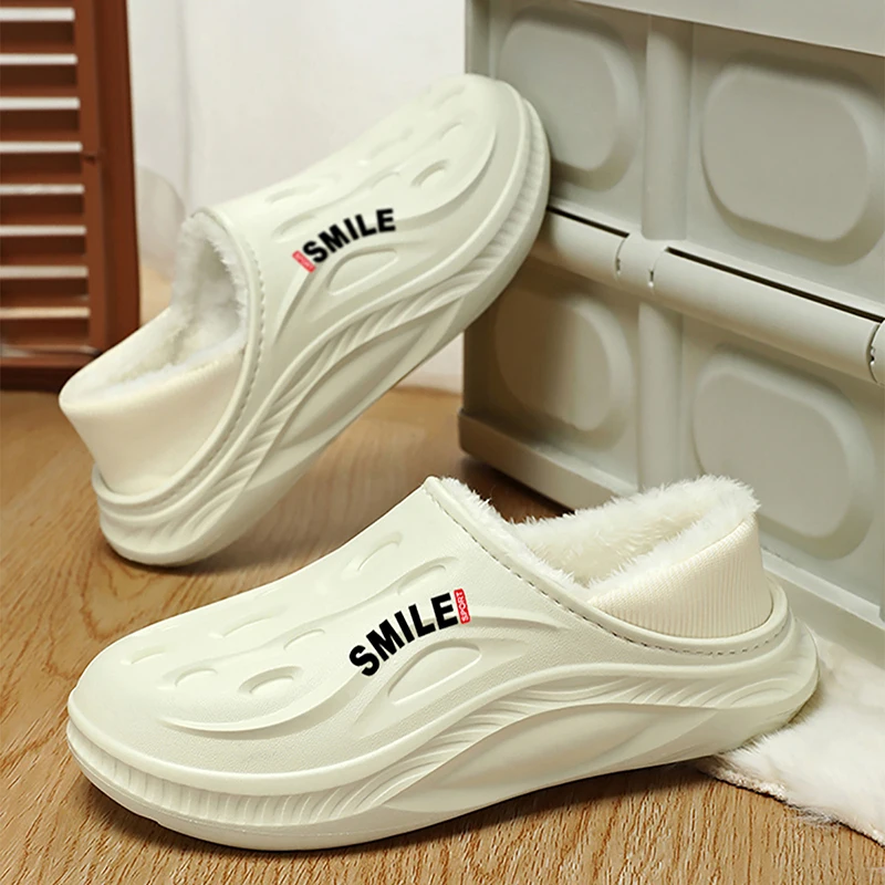 YRZL 2025 Zapatillas para Hombre Cálido Invierno Térmico Antideslizante Zapatos de Casa Interior Exterior Ligero Cómodo Slip On Zapatillas para Hombre