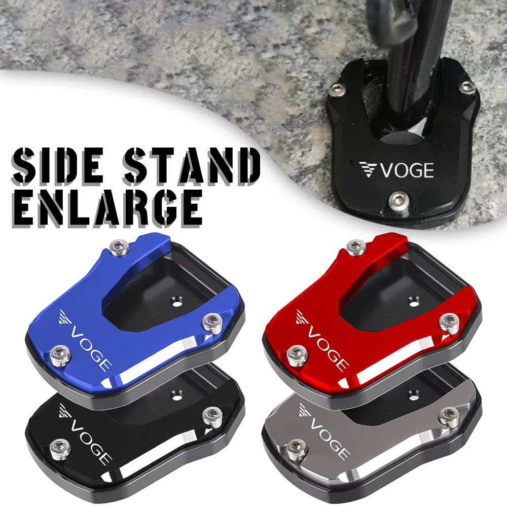 

New For Loncin VOGE 500 R 650 DS 500DS 500R 650DS CNC Kickstand Foot Side Stand Extension Pad Support Plate Enlarge