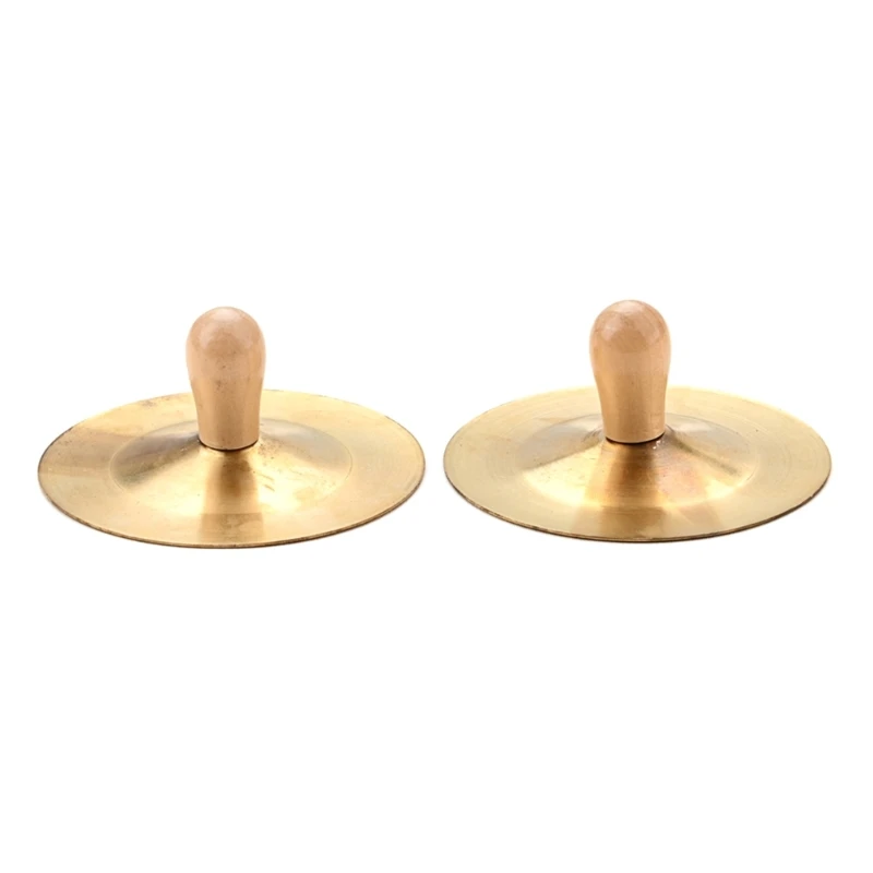 

1 Pair Hand Cymbal with Handle 3.5 Inch Clash-Cymbals Precussion Instrument Toy TOP quality