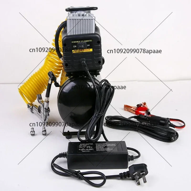 

Подходит для автомобилей, 3 л/4 л, 12 В и 220 В, портативный бесшумный безмасляный воздушный компрессор, насос для накачивания шин