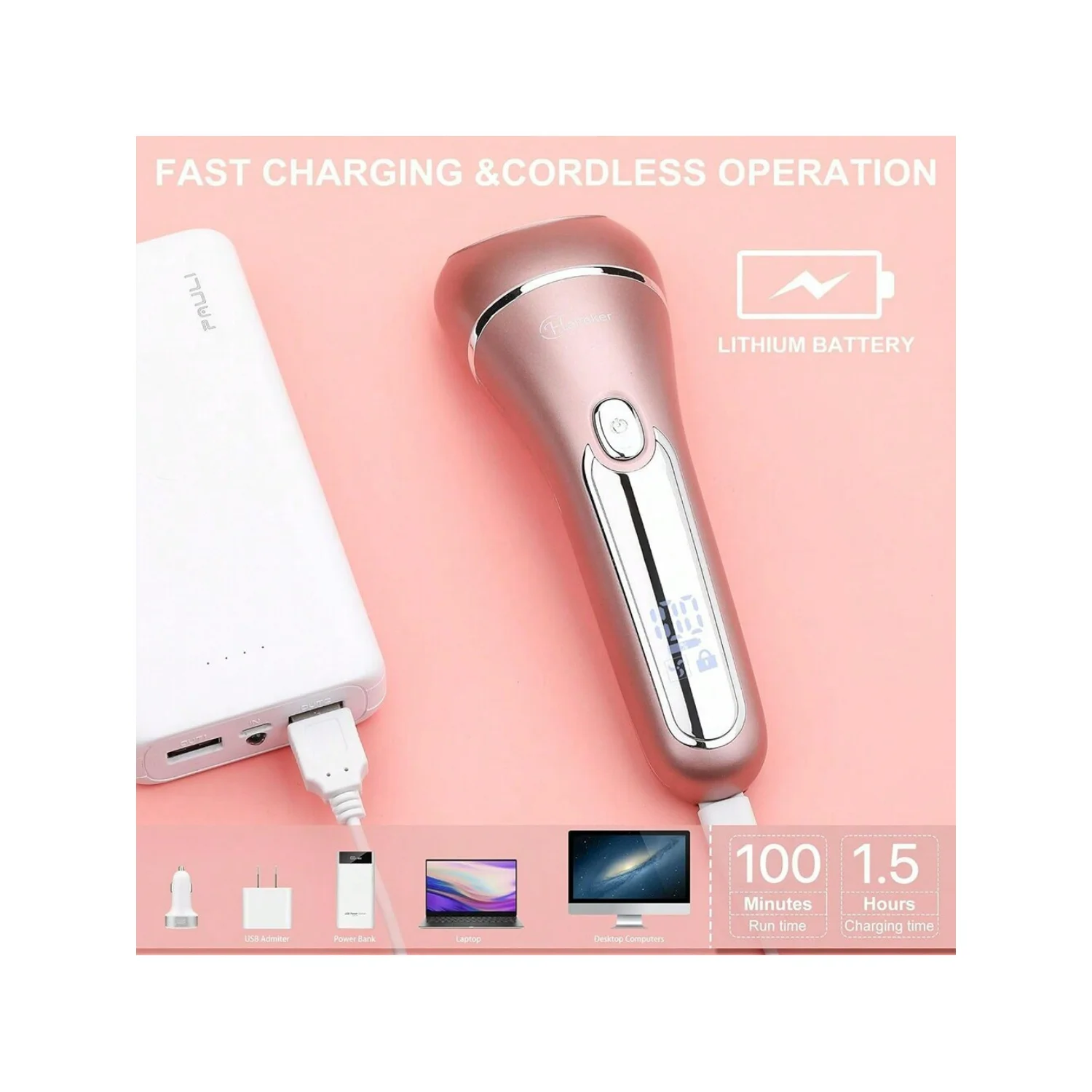 Recortador de pelo 3 en 1 para mujer, afeitadora facial, púbica y corporal para cara, axilas, piernas