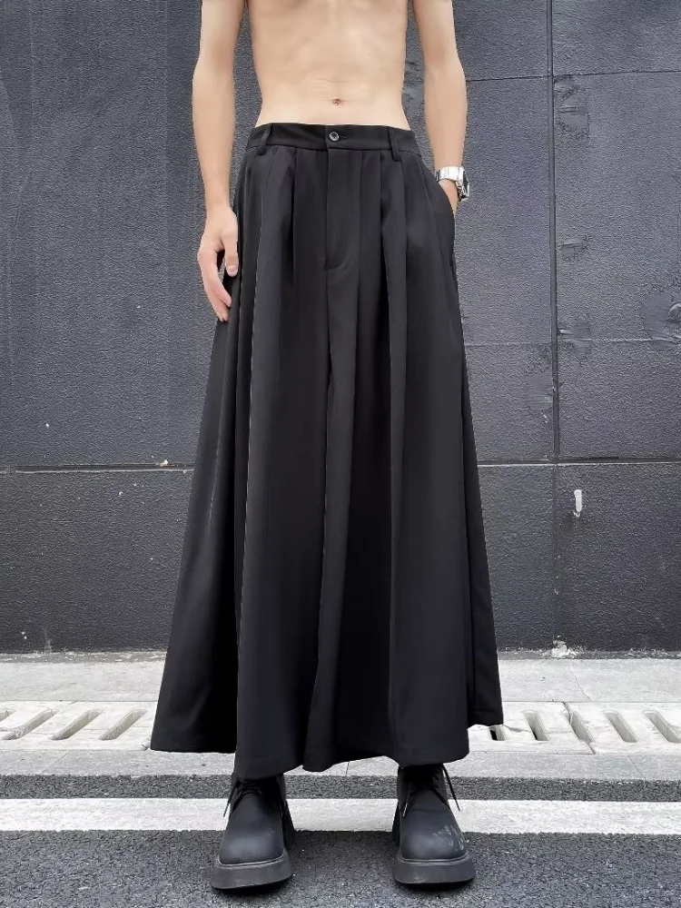 

Мужские летние тонкие широкие брюки Bla Slim Fit: свободные, удобные, повседневные, модные, укороченные (до щиколотки)