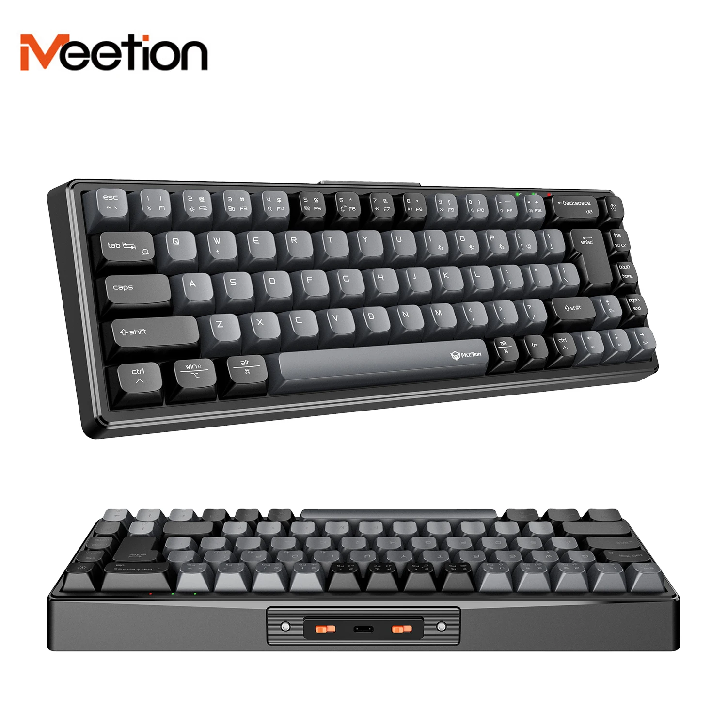 

MEETION 2.4G Wireless Bluetooth Mechanical Keyboard Tri-mode 68-key Bluetooth Mechanical Keyboard Tablet Laptop Accessories