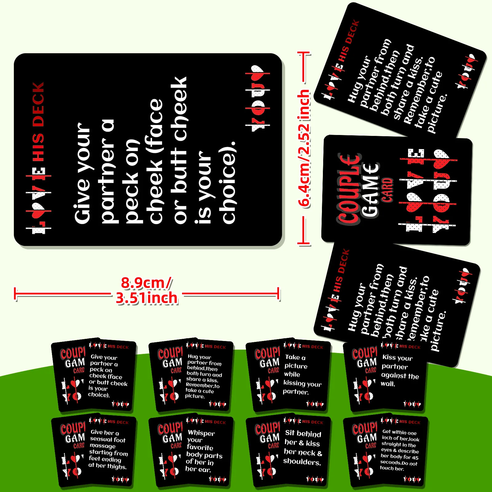 بطاقة ألعاب للزوجين ذات سطح واحد - بطاقات تحدي العلاقة الحميمة للأزواج، بطاقة ألعاب ترفيهية لغرفة النوم والتاريخ الليلي #3