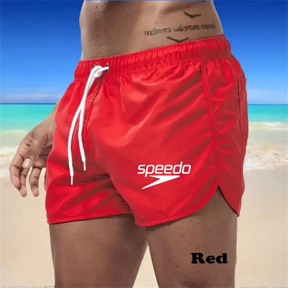 Summer fashion casual breathable quick drying ultra-thin best-selling beach shorts Men\'s swimming shorts + men\'s sports gym spor