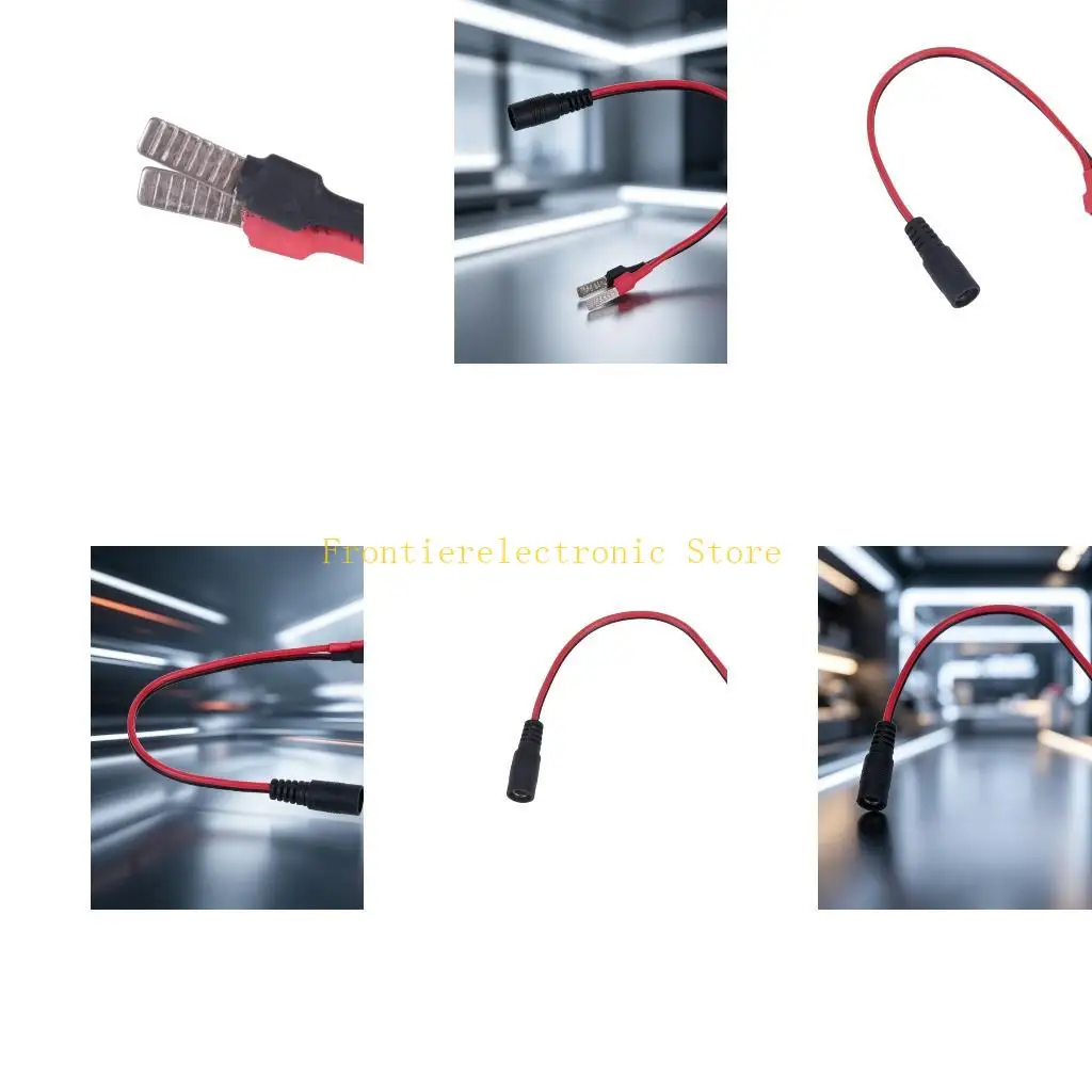 G8DB Polarity Leads Battery Charging Adapters Cable, DC5.5X2.1Mm Female to C45 Tab, 22Cm Charging Wire for Tool Battery Charging
