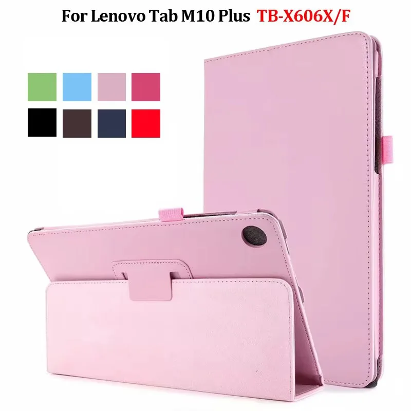 Tablet Funda For Lenovo Tab M10 Plus Case 10.3 Inch TB X606F X606X Flip Cover Stand Shell For Lenovo Tab M10 FHD Plus Case Coque