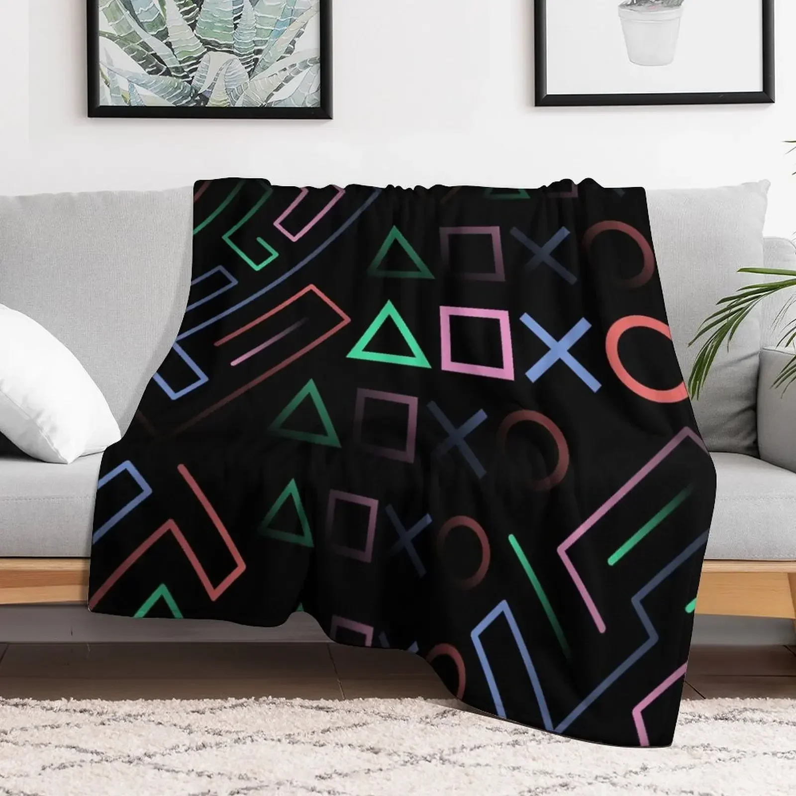 

Digital Classic Gamer Icons Pop Art Throw Blanket for winter Large Blankets Giant Sofa Moving Blankets