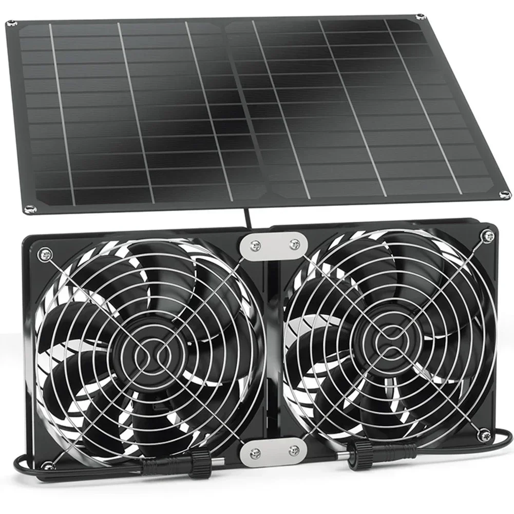 Ventilatore solare Ventilatore impermeabile da 25 W Adatto per serra esterna Pollo Casa Forniture di energia alternativa solare Prese d'aria di raffreddamento di scarico