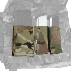 GBRS Rifle Pistol Magazine Pouch 556 762 9mm Glock M4 AK Tactical MAG Pocket MOLLE Elastic Bag Airsoft Hunting Vest Accessories