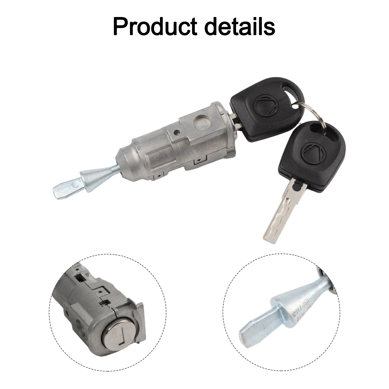 Vehicle Replacement Part Door Lock Cylinder Wear-resistant Anti-deformation Door Lock Cylinder With Key Trunk Lid