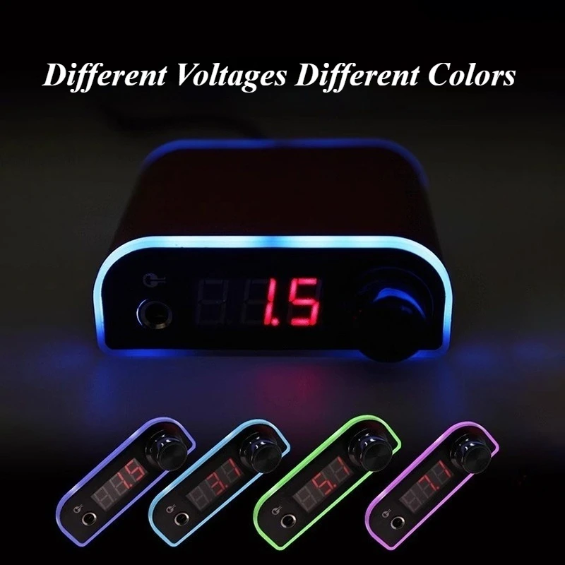 Portable Tattoo Source Tattoo Power Supply with Foot Pedal Wholesale Tattoos Machine Battery Rechargeable Tattoos Supplies