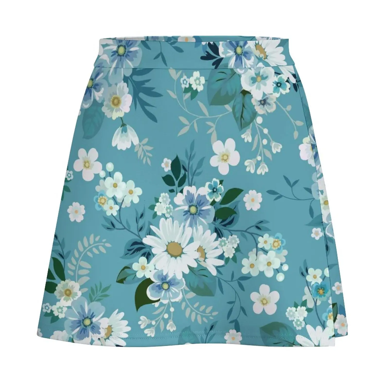 Mode Madeliefjes A-lijn Rok Bloemen Daisy Print Street Wear Casual Rokken Vrouwelijke Leuke Minirok Patroon Bodems Cadeau