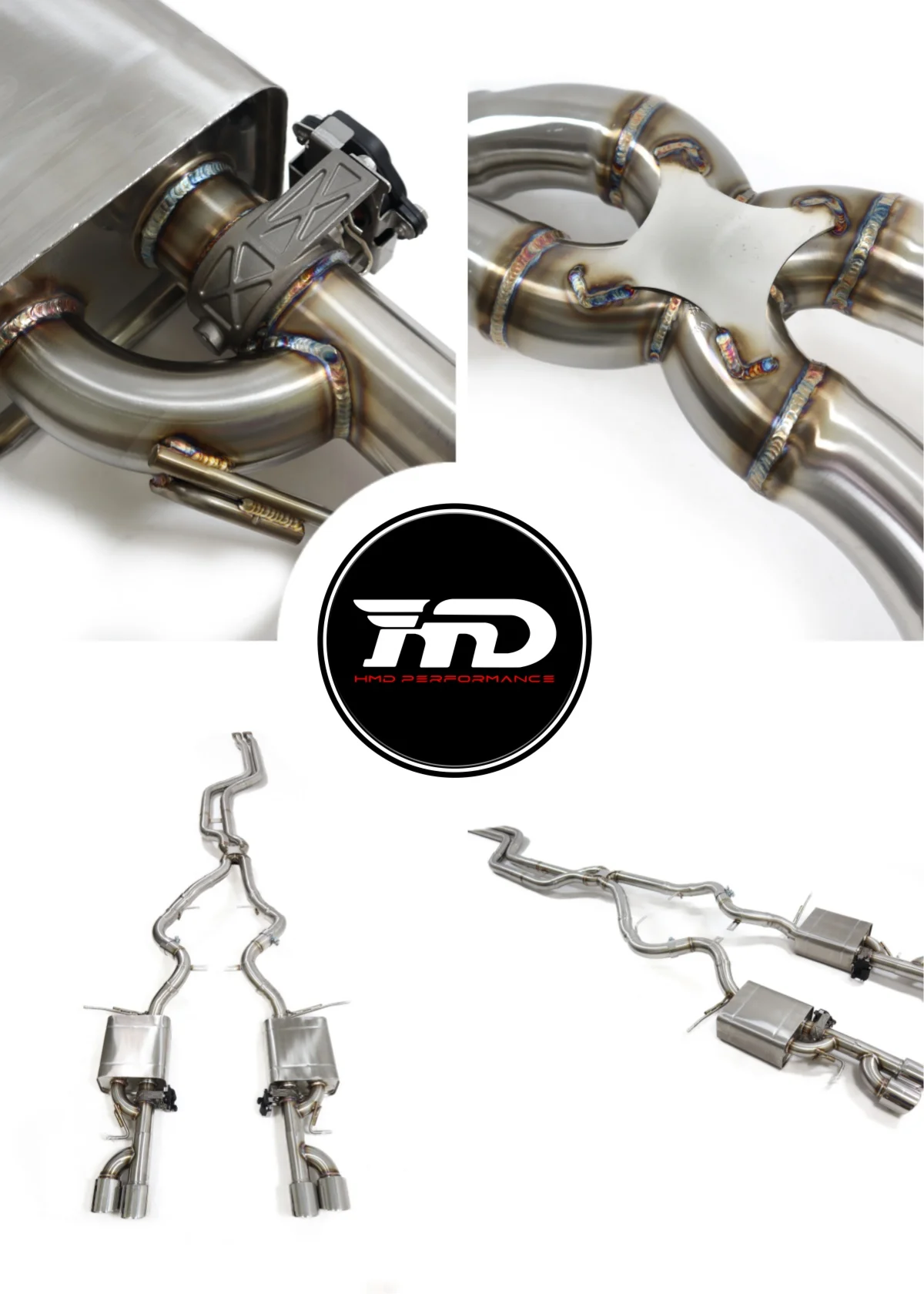 

For BMW 335i E90/E92 upgrade M3 Catback With Valve Stainless Steel Exhaust System Performance Quality certification HMD