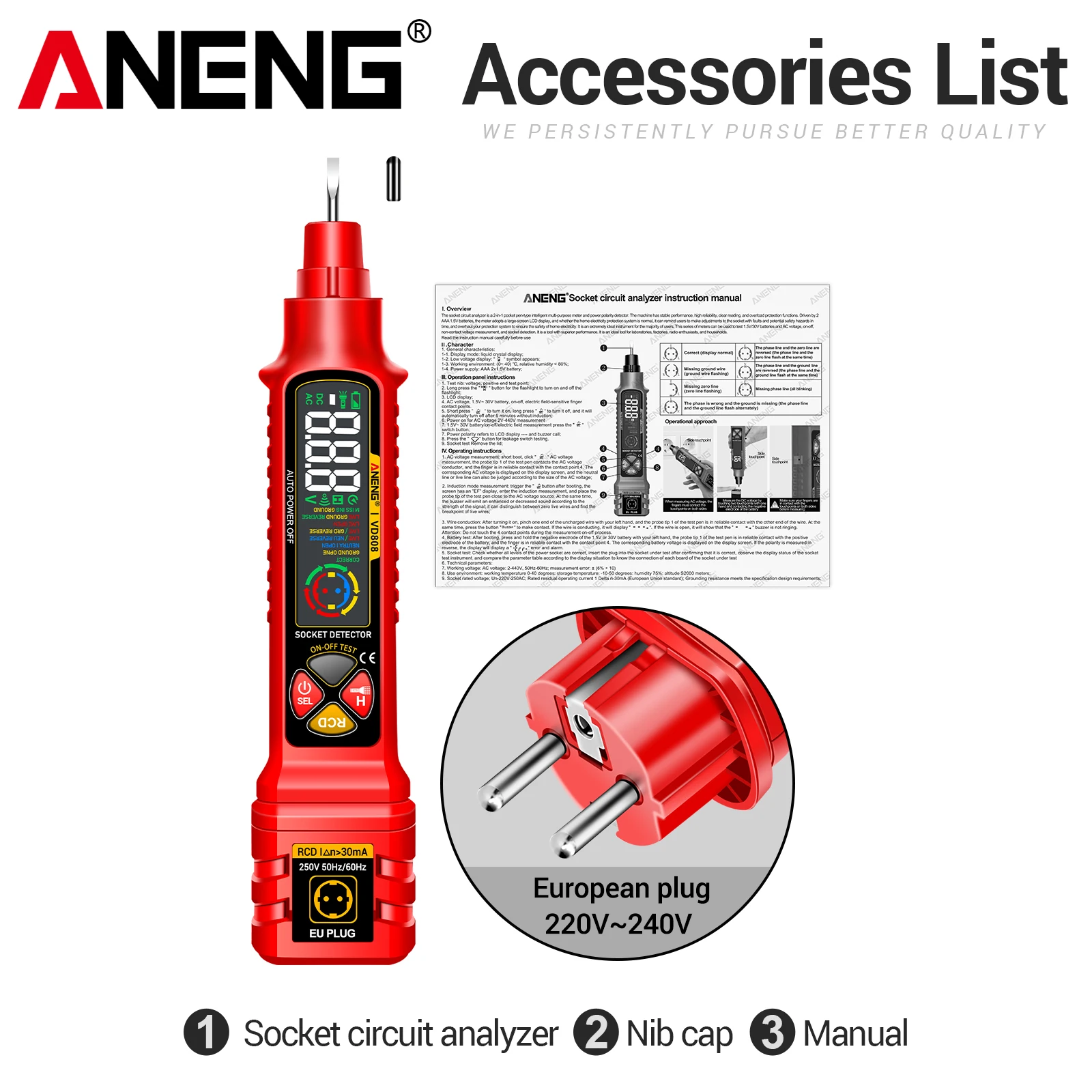 Variant: Red EU Plug