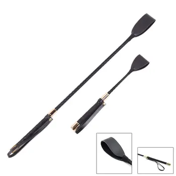 PU Leather Horse Whip with Handle 1