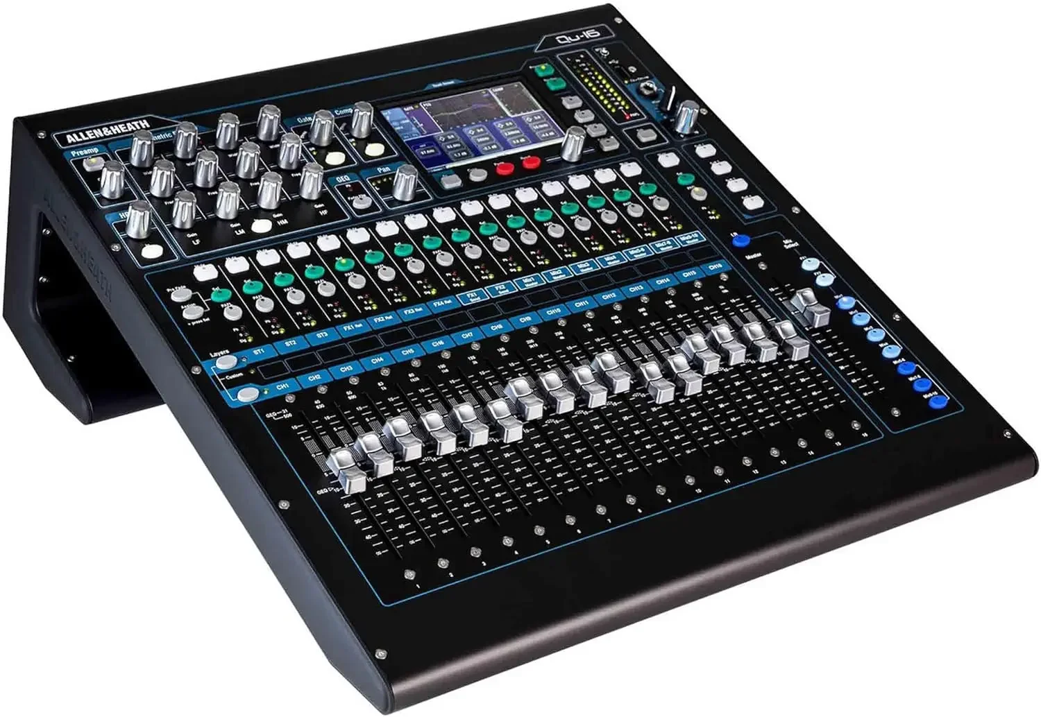 

НОВИНКА НА СКЛАДЕ НА Цифровой микшер Allen & Heath Qu-16C — 16 каналов, новый