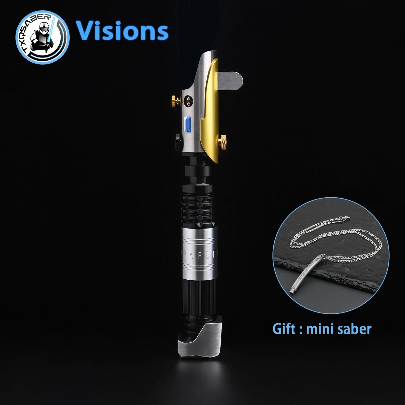 

TXQSTUDIO Световой меч Visions SDRGB Pixel No Blade FOC Металлическая рукоять Световая сабля Запчасти Джедай Лазерный меч Игрушки для взрослых Косплей
