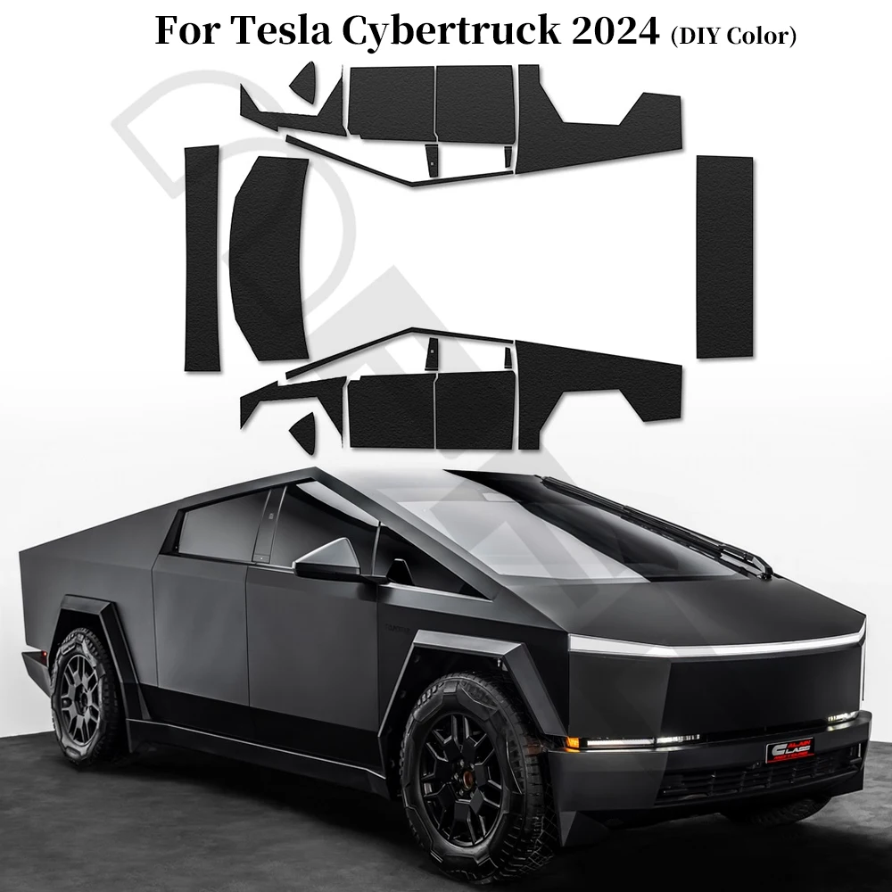 

DIY Color For Tesla Cybertruck 2024 PVC Paint Protection Film Per-cut PPF Color Changing Film Anti-Scratch Vinyl Car Accessories