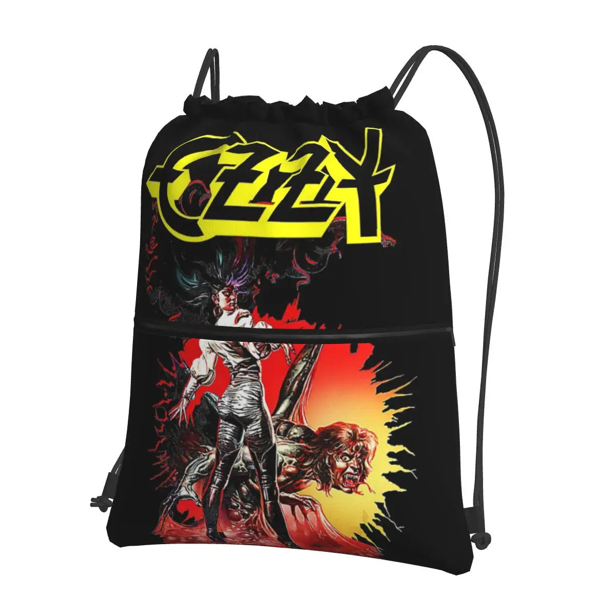 Ozzy oskov Merch Prince Of Darkness mochila con cordón, bolsa de almacenamiento con bolsillo, bolsas de viaje, deporte, hombre y mujer