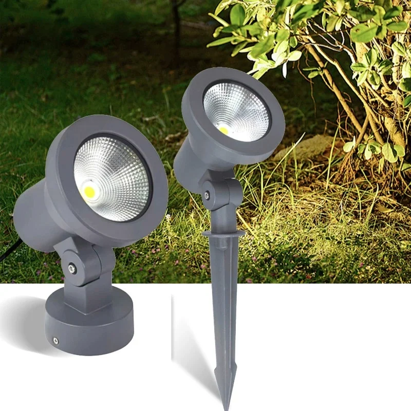 

Новый IP65 LED COB Садовое освещение 20 Вт 25 Вт Открытый шип Газонная лампа Водонепроницаемое освещение Светодиодный светильник Прожекторы для садовой дорожки 110 В AC220