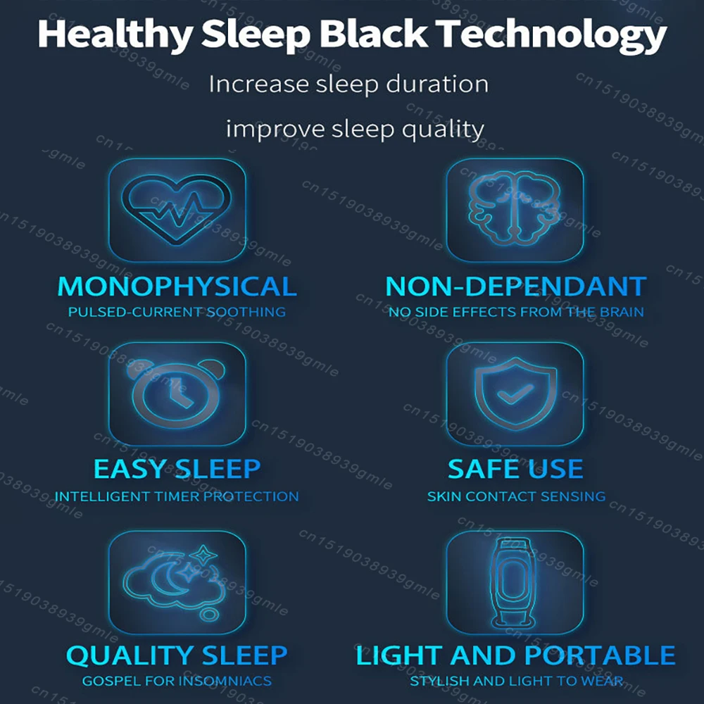 CES Microcurrent Sleep Instrument Bracelet Fast Sleeping Watch Sleep Aid Relax Anti-anxiety Insomnia Hypnosis Help Sleep Tool