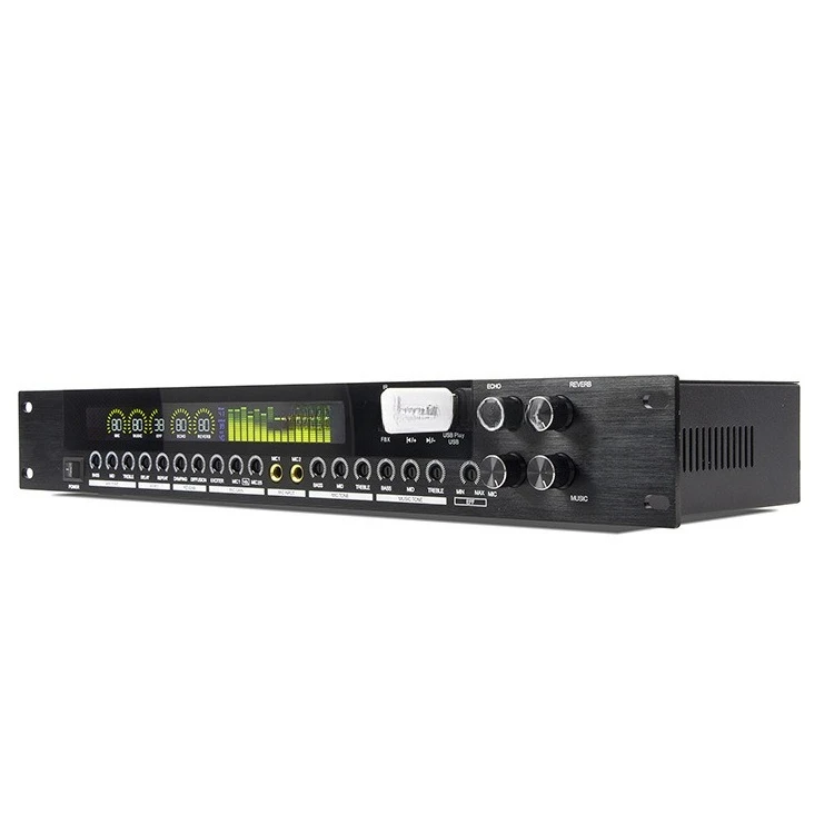 Professional stage performers use karaoke audio tuning anti-whistle equalizer for home use
