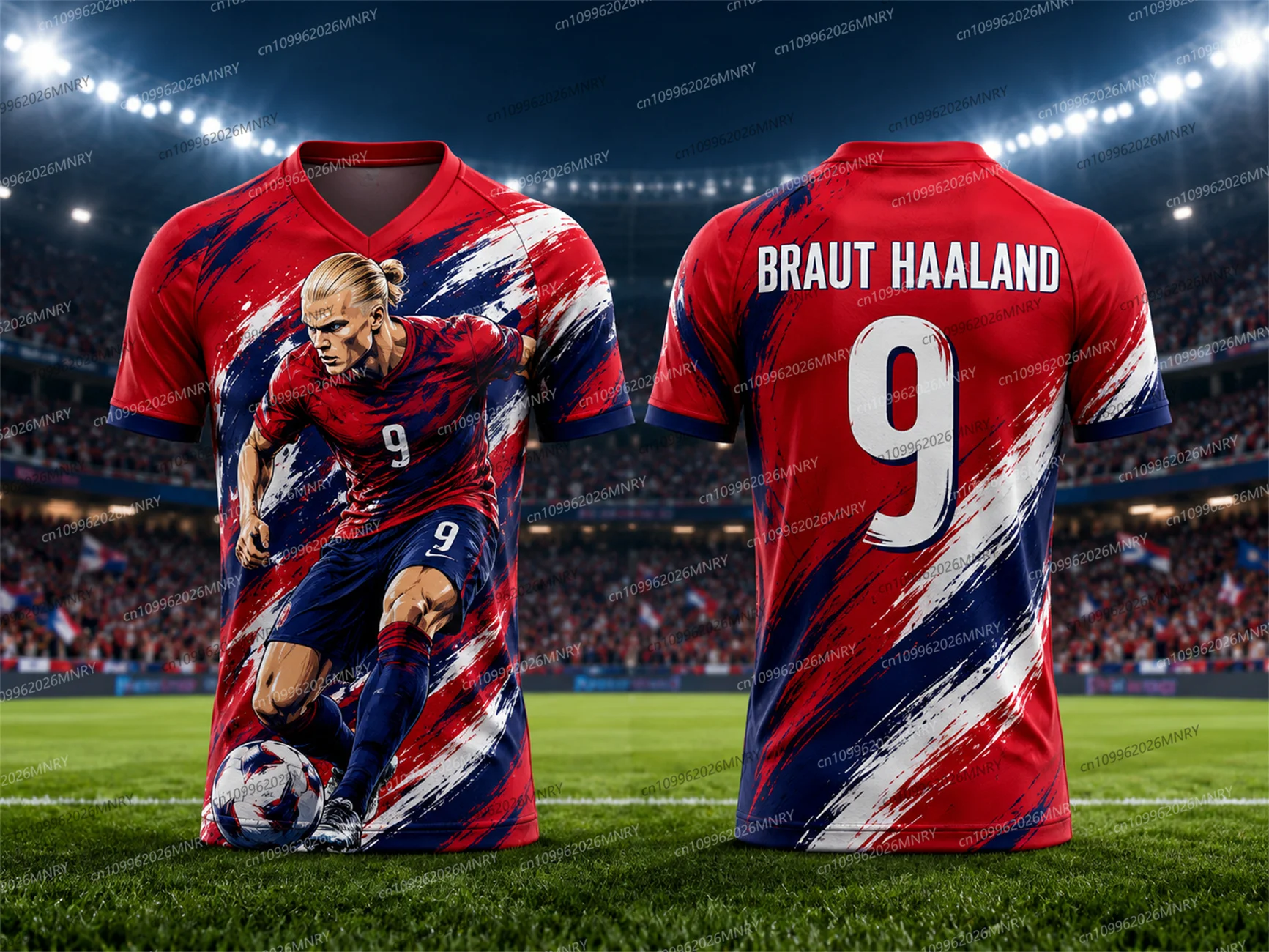 2026 Norway HAALAND Jersey Fan Jersey Summer women's tops Sports Training Uniforms Jersey Breathable Quick Drying Women Jersey