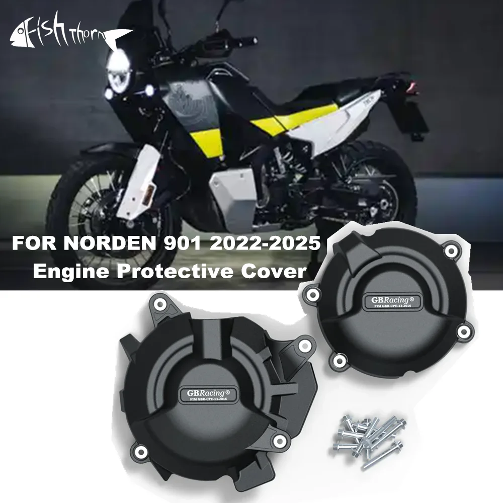 

For Husqvarna NORDEN 901 Norden901 2022 2023 2024 2025 Motorcycle Engine Protective Cover Guard Protector Fall Protection Cover