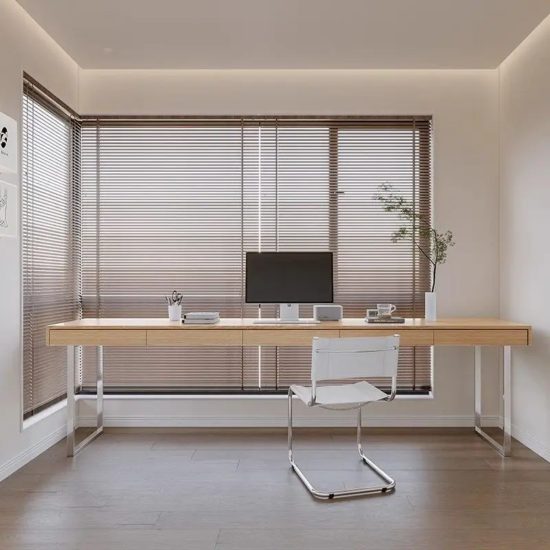 Nordic Solid Wood Floating Table Modern Simple Hotel Floating Computer Study Desk