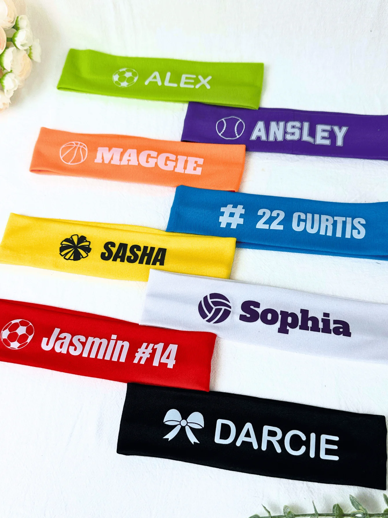 Personalized Sports Headband,Yoga Sports Personalized Headband,Bridesmaid Gift,Personalized Name Headband,Hair Accessories view 5