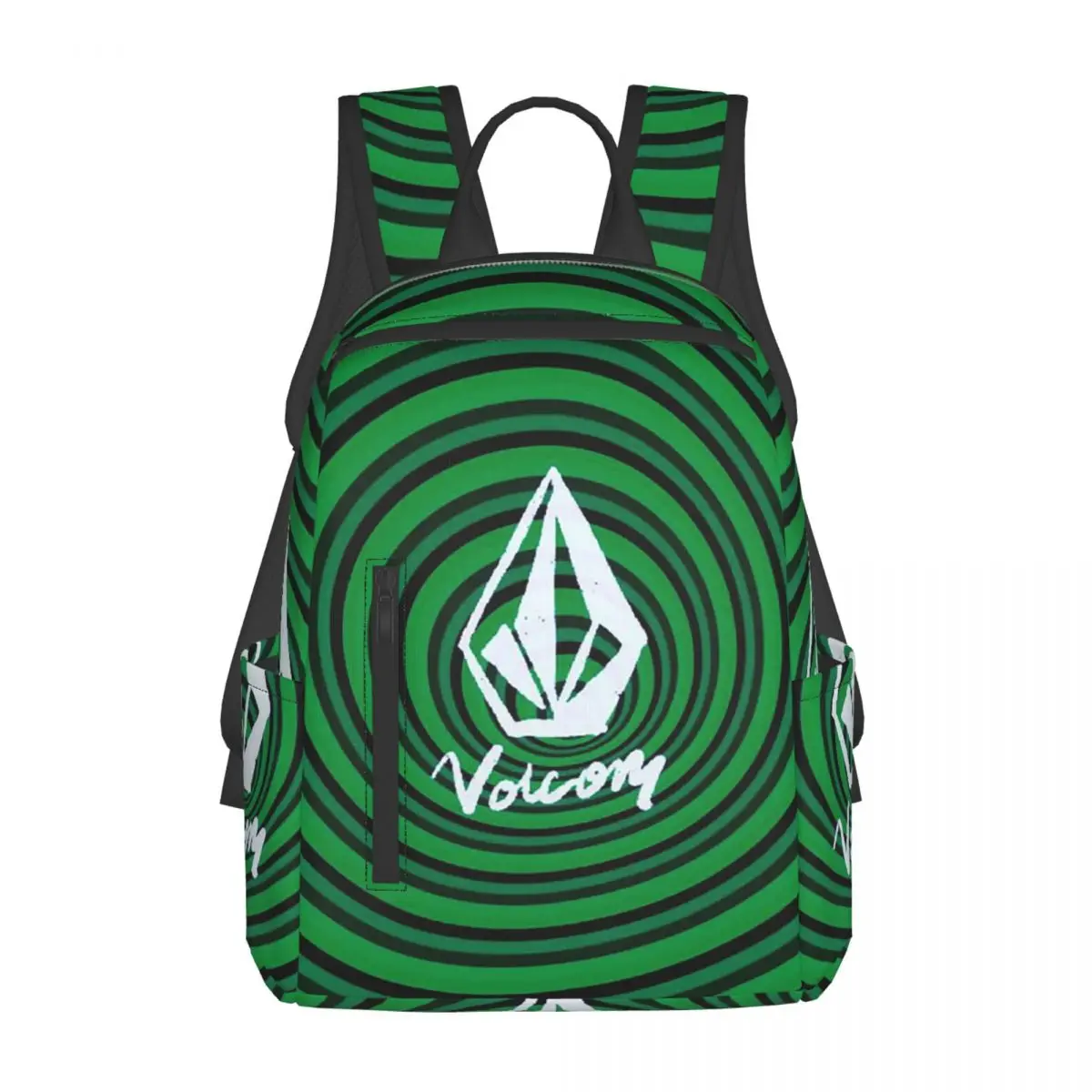 V-Volcom Logo Backpack Daypack Large Capacity Boys Girls BookBag School Bag Shoulder Bags for Men Women