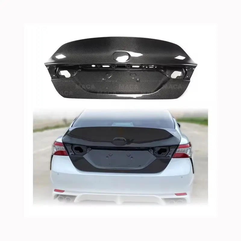 

For 2018-2022 on Toyota Camry VX70 EPA V1 Type Carbon Fiber Rear Trunk Boot Lid