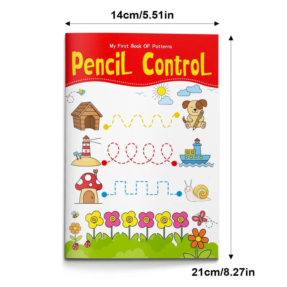 Children's pen control practice book, early learning pre-school writing practice copybook, laying the foundation for writing