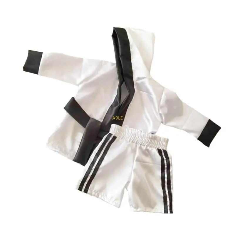Newborn Photoshoot Boxing Outfit Breathable Polyester Fabric Portable Dressing