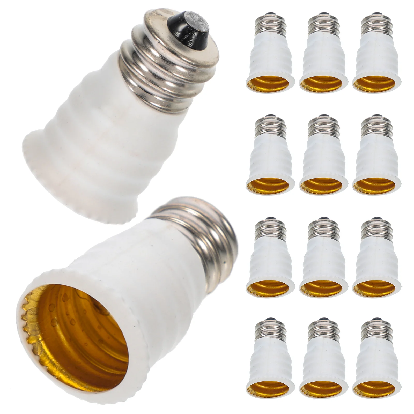 

15Pcs Bulb Socket Adapter Converter Light E12 to E14 for Workshop Garage Ceiling Lamp Connectivity