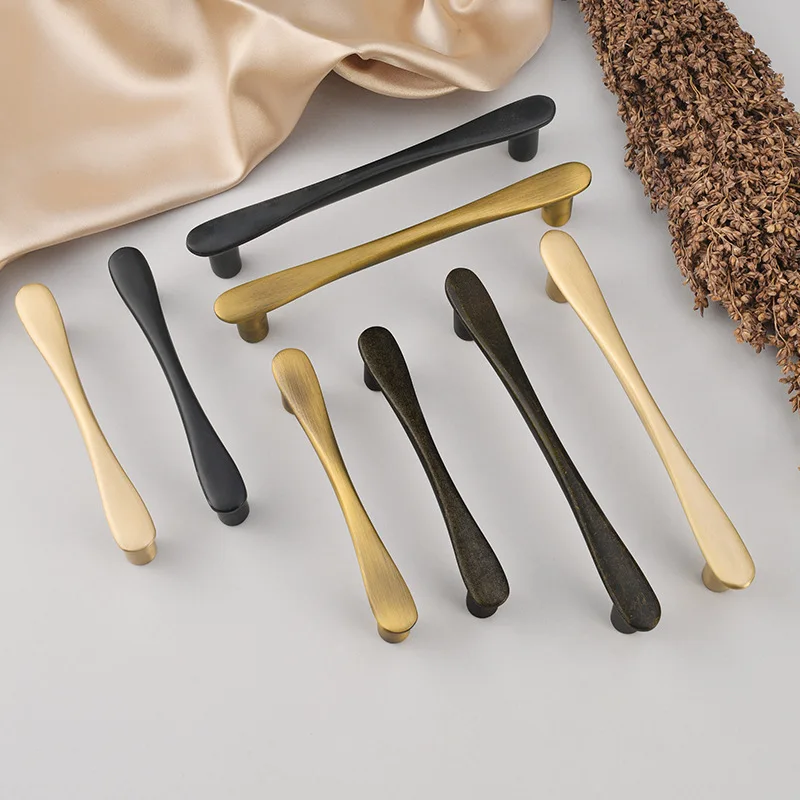European Solid Brass Handles for Furniture Creativity Handles for Cabinets and Drawers Hardware Fitting Shoe Cabinets Pulls