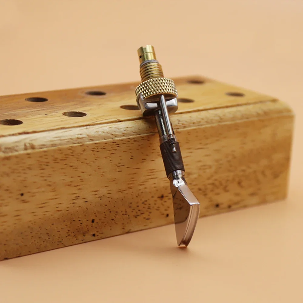 E Series Leather Edge Hot Press Head Creaser Tips Leather Electric Crimping Machine Accessories Leathercraft Tools