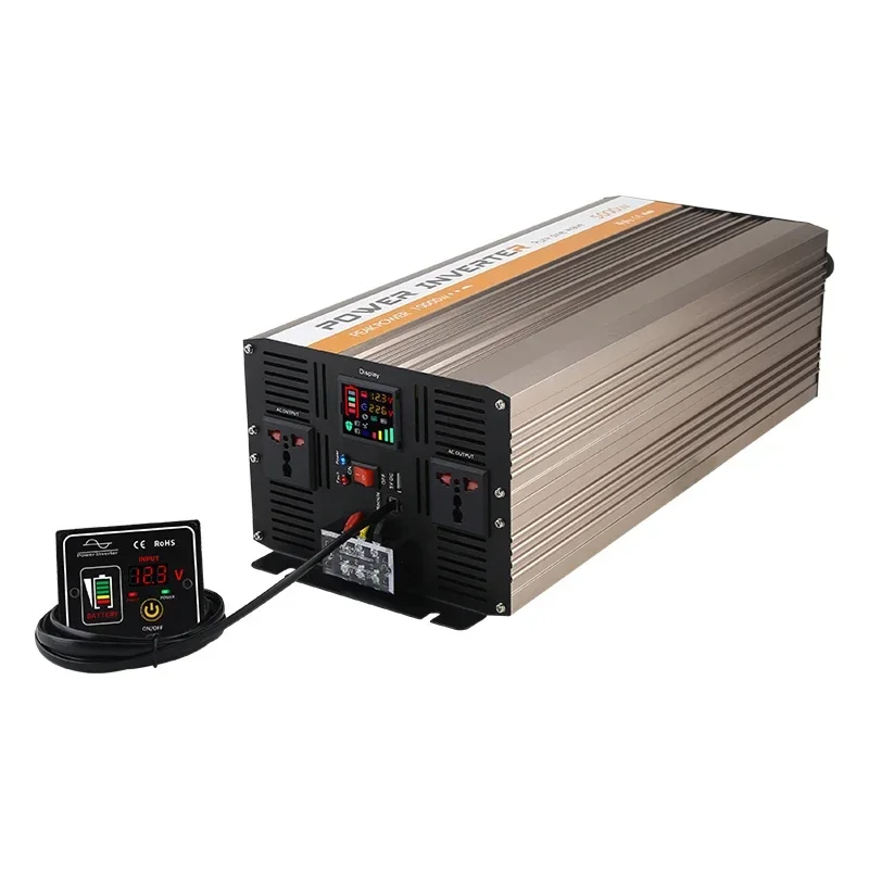 Outdoor Car Power Inverter Portable 5000w 12v To 220v Pure Sine Wave Power Inverter Converters